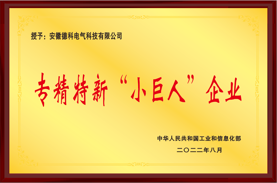 國家級專精特新“小巨人”企業